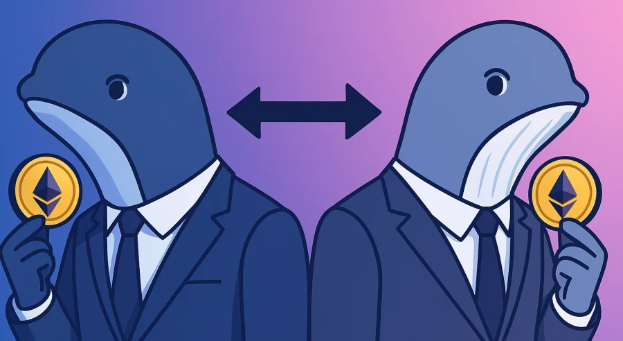 Ellentétes lépéseket tettek az Ethereum-bálnák – piaci bizonytalanság lehet a láthatáron
